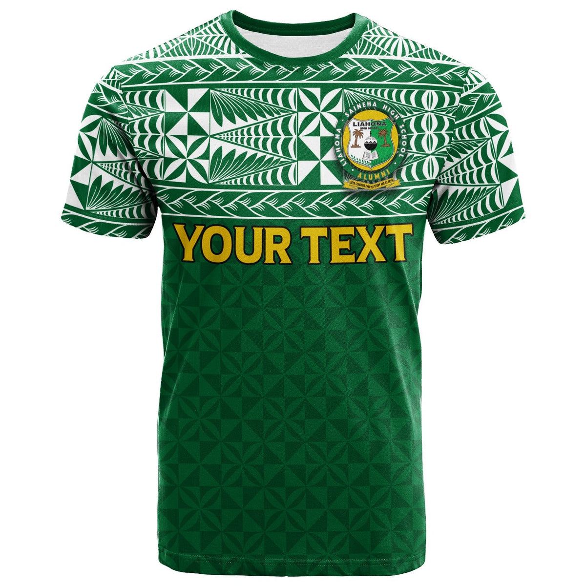 Custom Liahona Tonga T Shirt Tongan Pattern LT12 - Wonder Print Shop