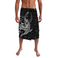 Custom Personalised Polynesian Shark Tattoo Hawaii Tribal Lavalava LT12 - Wonder Print Shop