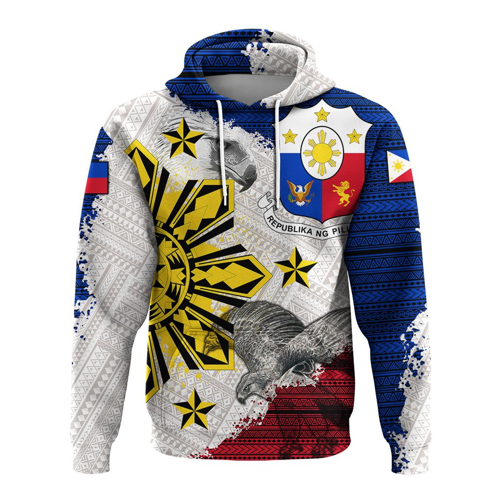 Philippines Filipino Tribal Eagle Hoodie LT2 - Wonder Print Shop