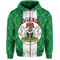 Nigeria African Patterns Zip up Hoodie LT20 - Wonder Print Shop