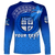 Custom Personalised Fiji Tapa Tribal Coconut Tree Long Sleeve Shirt LT12 - Wonder Print Shop