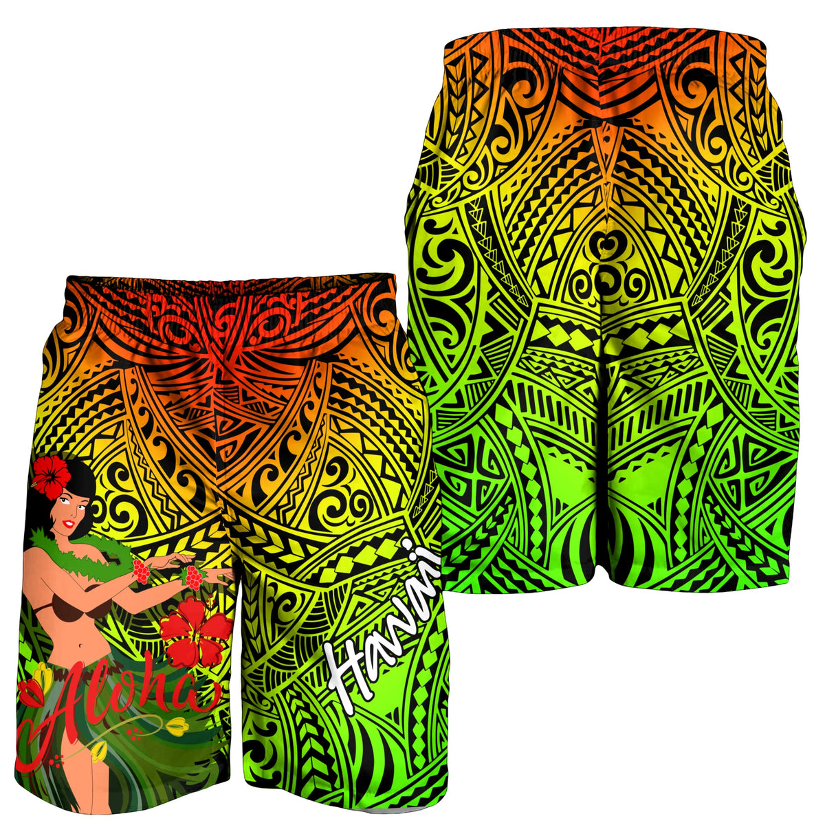 hawaii-hula-girl-reggae-men-short