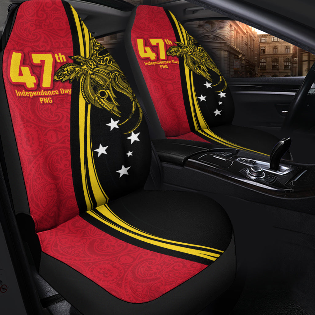 Papua New Guinea Independence Anniversary Polynesian Tribal Car Seat Covers - LT12 - Wonder Print Shop