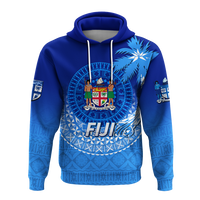 Fiji Tapa Tribal Coconut Tree Hoodie LT12 - Wonder Print Shop
