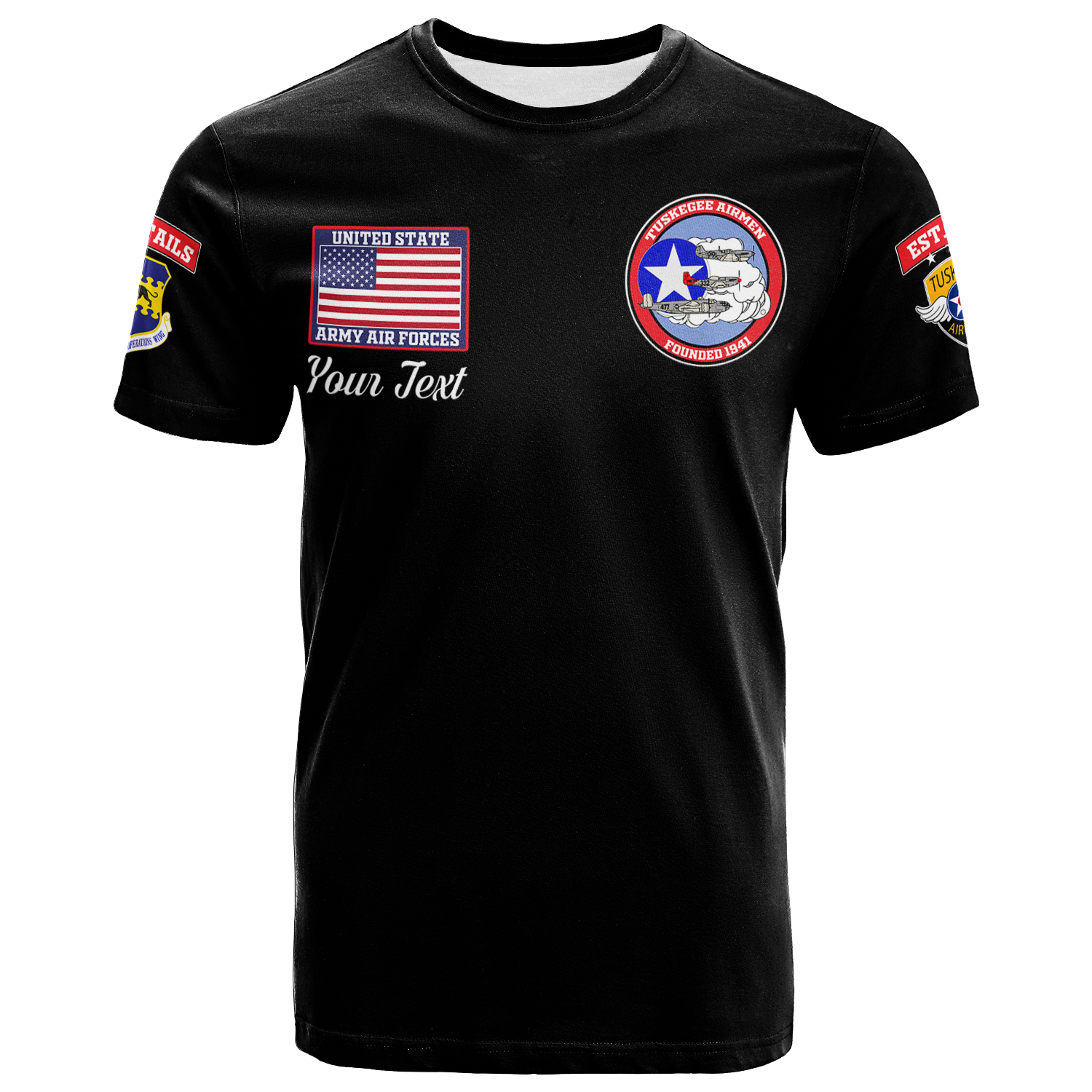 Custom Tuskegee Airmen The Red Tails Pride T Shirt LT12 - Wonder Print Shop