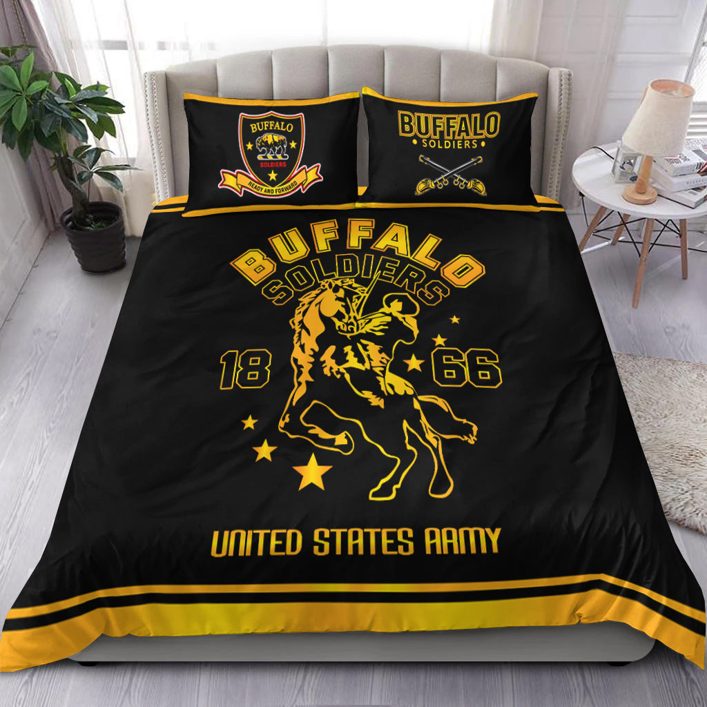 Buffalo Soldiers African American Legend Of The Black Soldiers Bedding Set - LT2