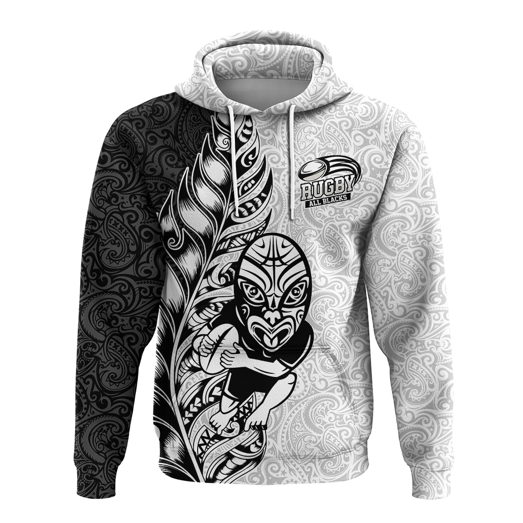 New Zealand Maori All Black Rugby Hoodie LT2 - Wonder Print Shop
