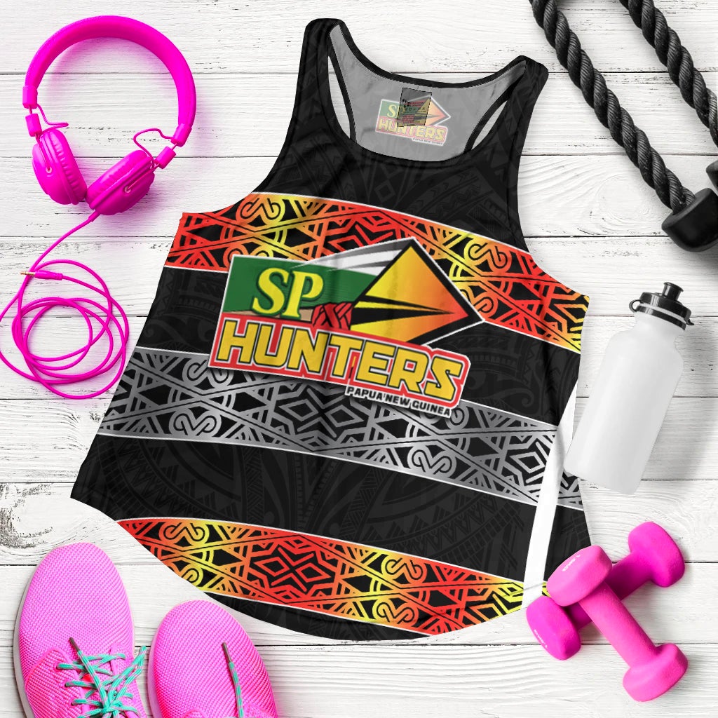 The Hunters PNG Women Racerback Tank Papua New Guinea Hunters Rugby LT13 - Wonder Print Shop