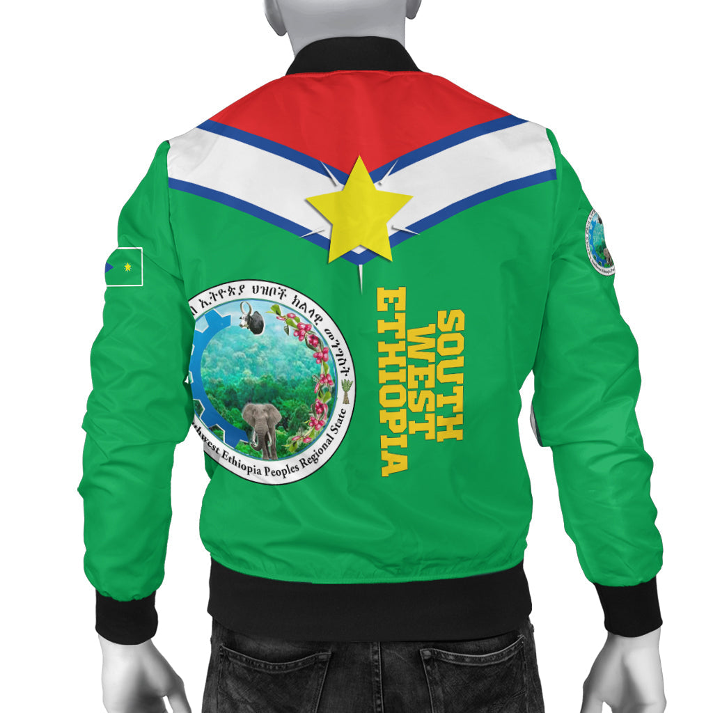 South West Ethiopia Pride Bomber Jacket LT12 - Wonder Print Shop