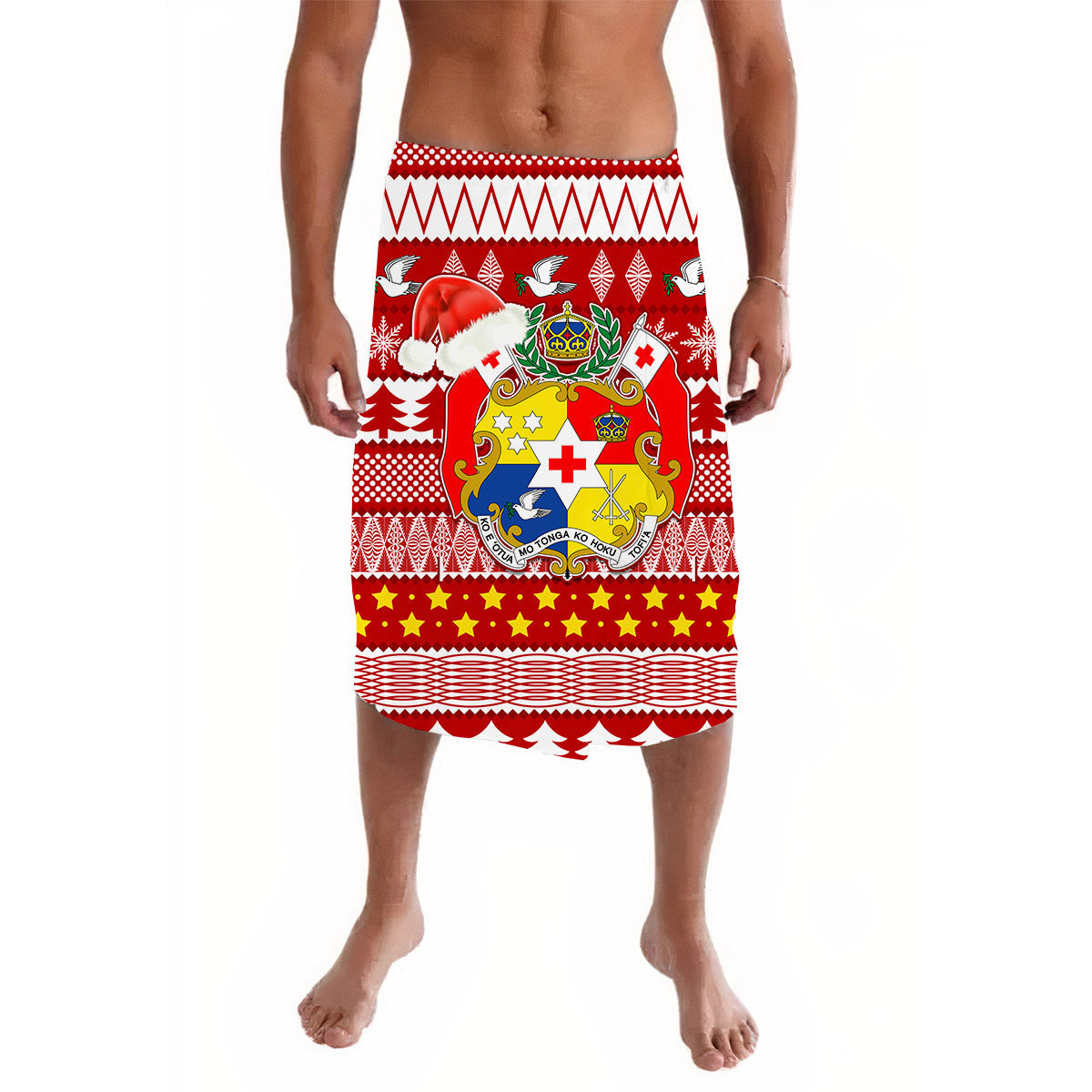 Tonga Kilisimasi Fiefia Lavalava Merry Christmas with Tongan Pattern Ver.01 LT13 - Wonder Print Shop