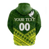 Custom Tailevu Rugby Union Fiji Zip Hoodie Tapa Pattern LT12 - Wonder Print Shop