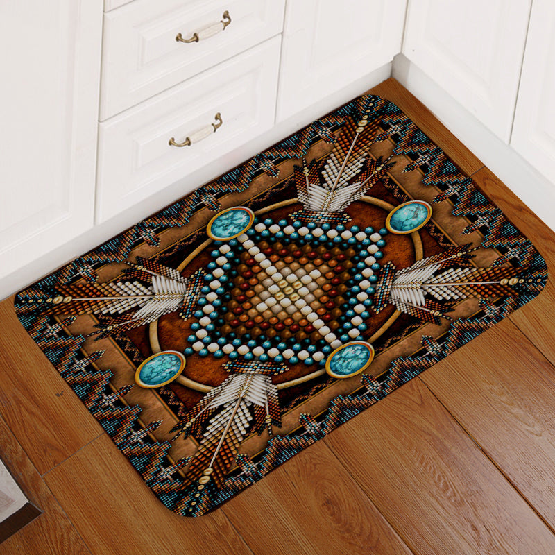 mandala-brown-native-american-doormat