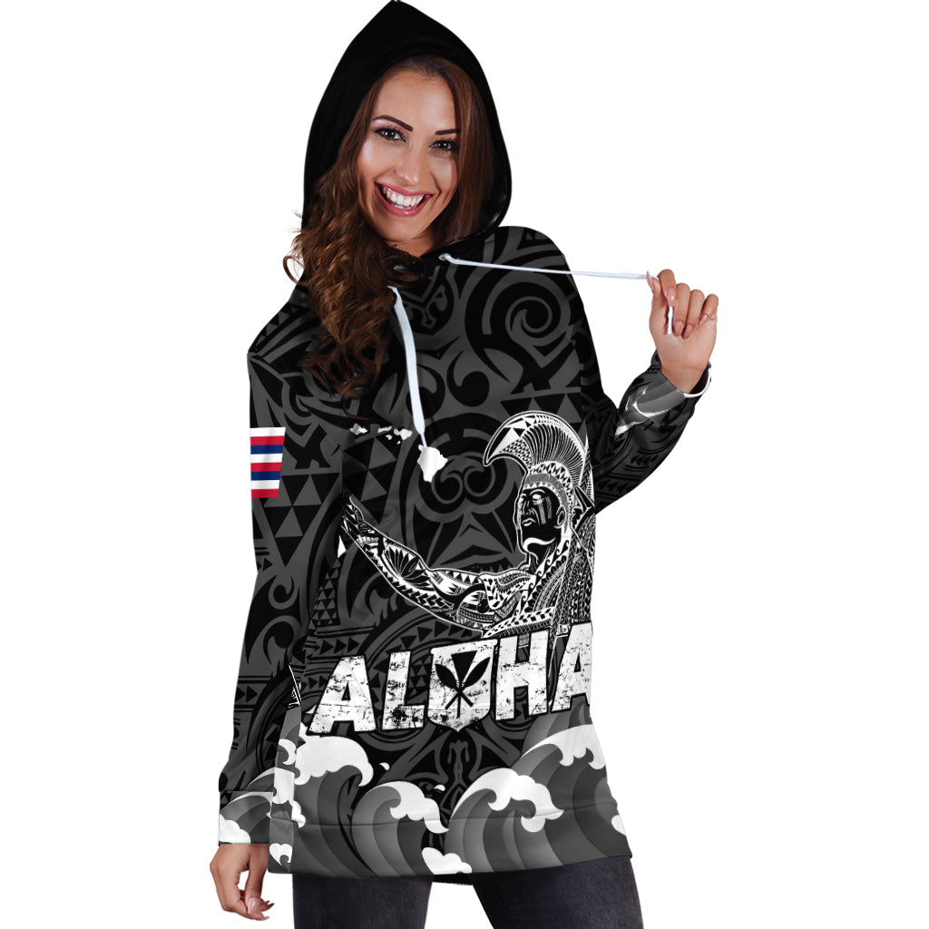 Custom Personalised Hawaii King Kamehameha Aloha Hawai'i Nei Hoodie Dress LT2 - Wonder Print Shop