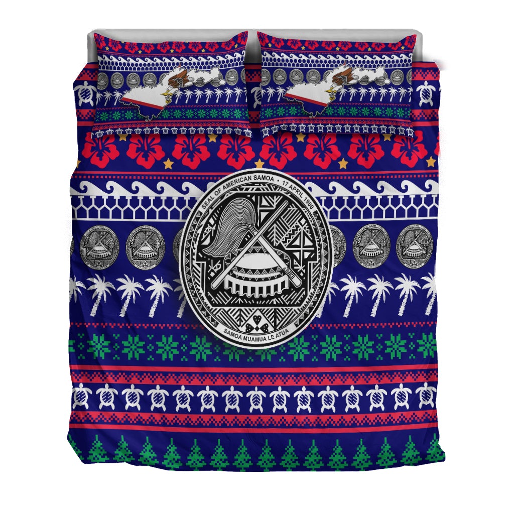 American Samoa Christmas Bedding Set - Ugly Christmas LT12 - Wonder Print Shop