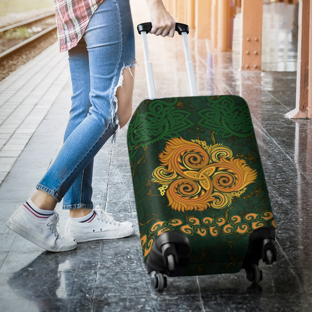 Celtic Disk Ornament Triple Spiral Luggage Covers LT12 - Wonder Print Shop