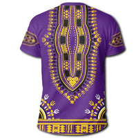 African T Shirt Dashiki Purple T Shirt - Wonder Print Shop