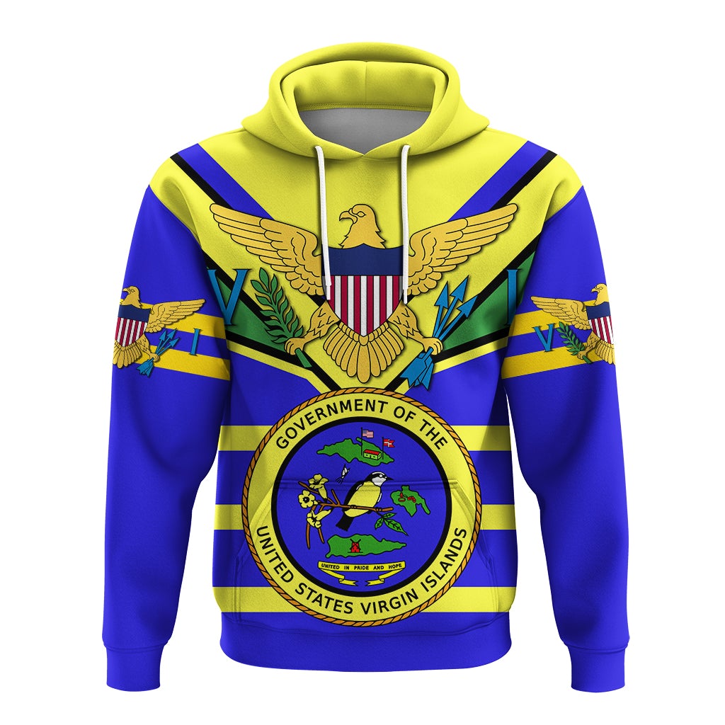 US Virgin Islands Hoodie Egales with Seal LT4 - Wonder Print Shop