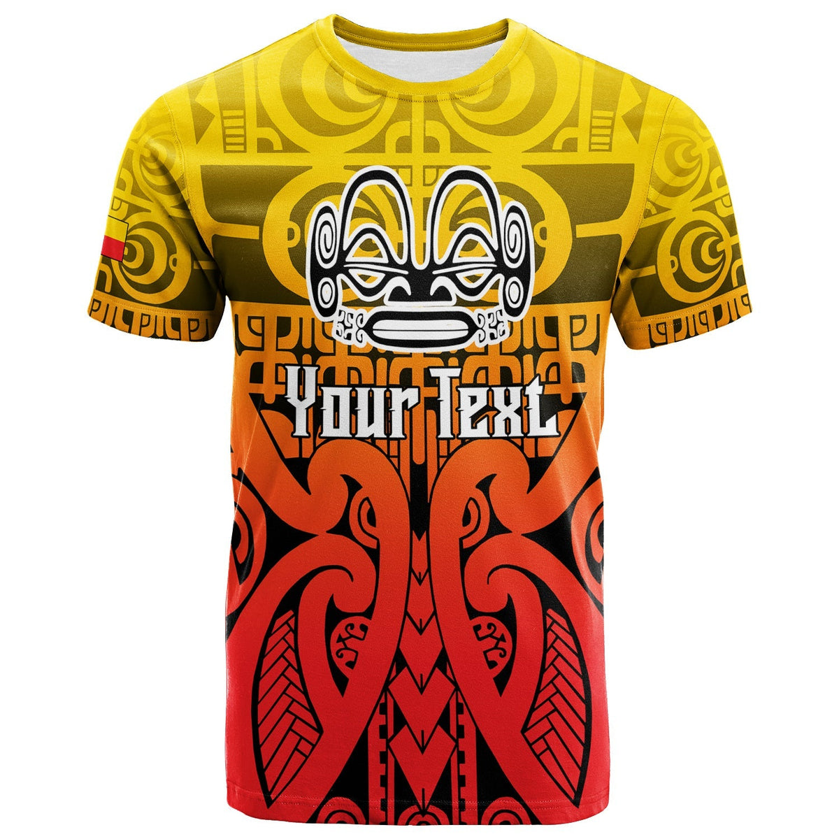 Custom Marquesas Islands Marquesan Tattoo T Shirt LT12 - Wonder Print Shop