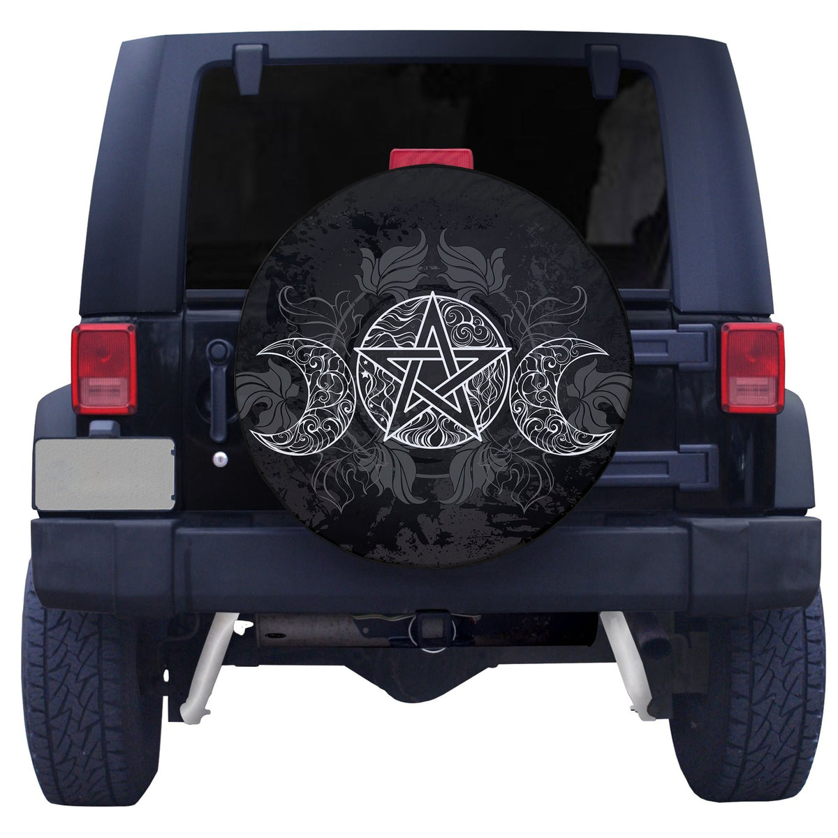 Celtic Pentagram Black Spare Tire Cover LT12 - Wonder Print Shop
