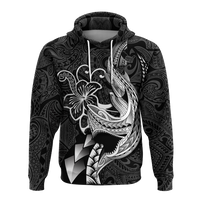Polynesian Shark Tattoo Hawaii Tribal Hoodie LT12 - Wonder Print Shop