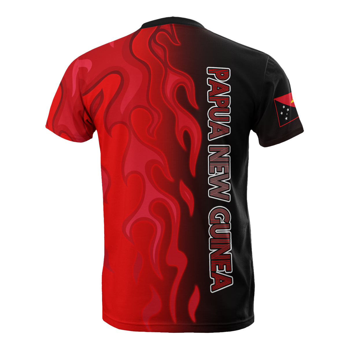 Papua New Guinea T Shirt PNG Flag Flame - Wonder Print Shop
