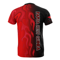 Papua New Guinea T Shirt PNG Flag Flame - Wonder Print Shop