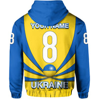 Custom Ukraine Football 2021 Zip up Hoodie LT20 - Wonder Print Shop