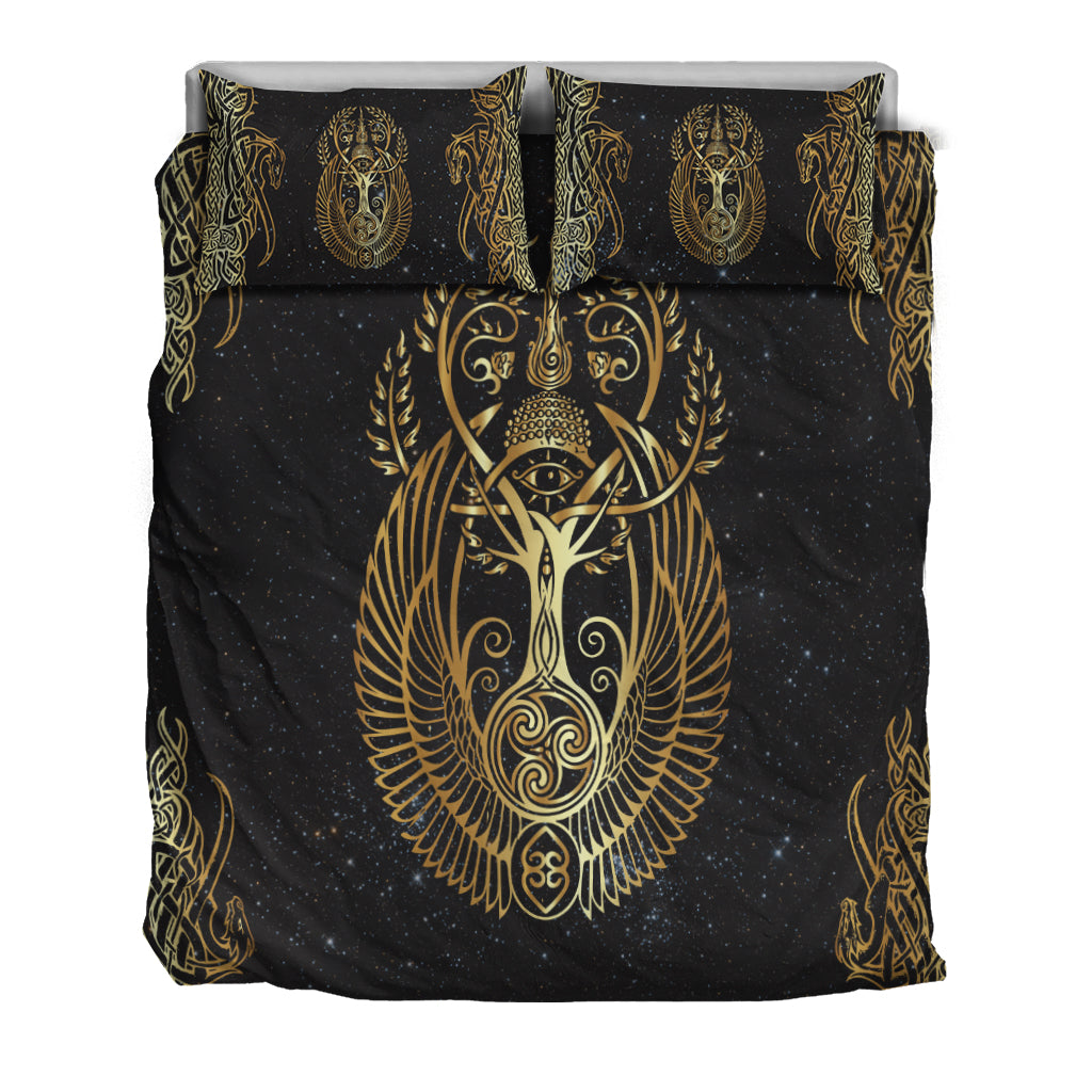 Viking Yggdrasil Tree Of Life Odin Bedding Set LT12 - Wonder Print Shop