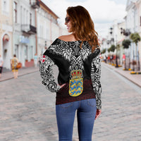 Viking Off Shoulder Sweater - Denmark Viking Symbol RLT12 - Wonder Print Shop