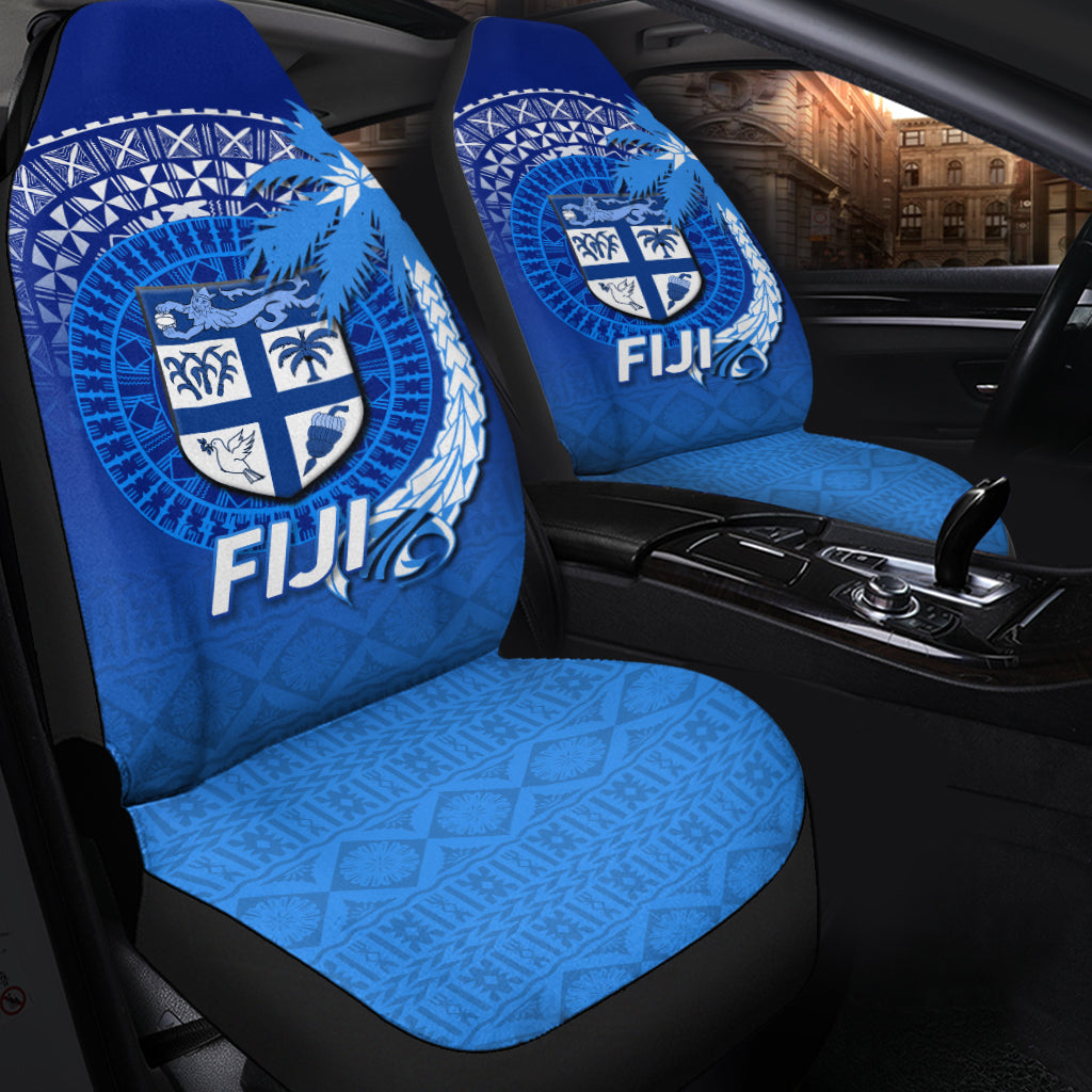 Fiji Tapa Tribal Coconut Tree Car Seat Covers LT12 - Wonder Print Shop