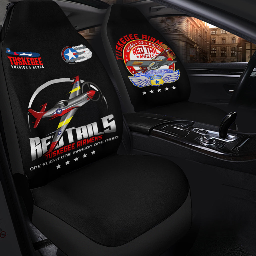Tuskegee Airmens Red Tails African American Heros Car Seat Covers - LT2 - Wonder Print Shop