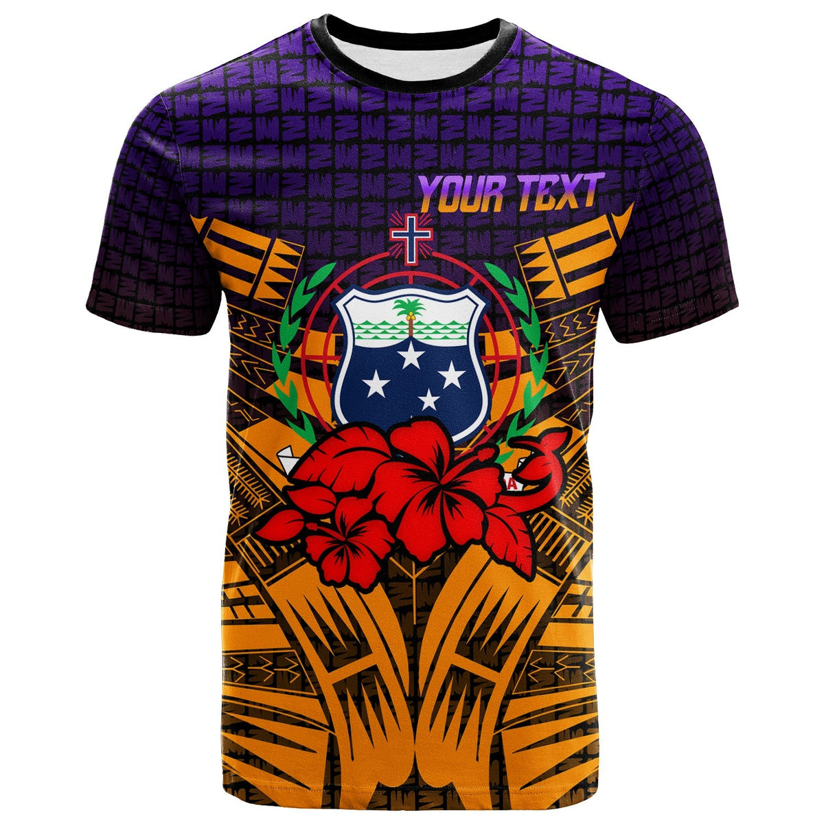 Custom Samoa T Shirt Hibiscus With Tribal LT12 - Wonder Print Shop