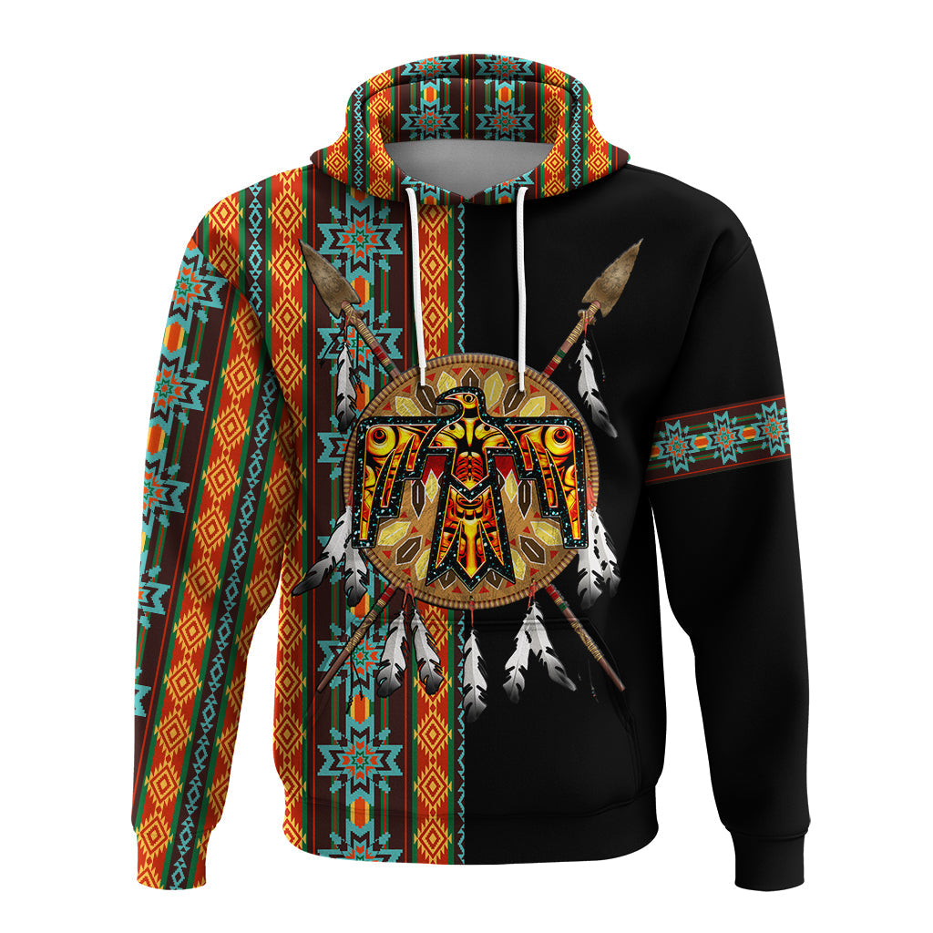 Native American Cherokee Thunderbird Heritage Hoodie LT12 - Wonder Print Shop