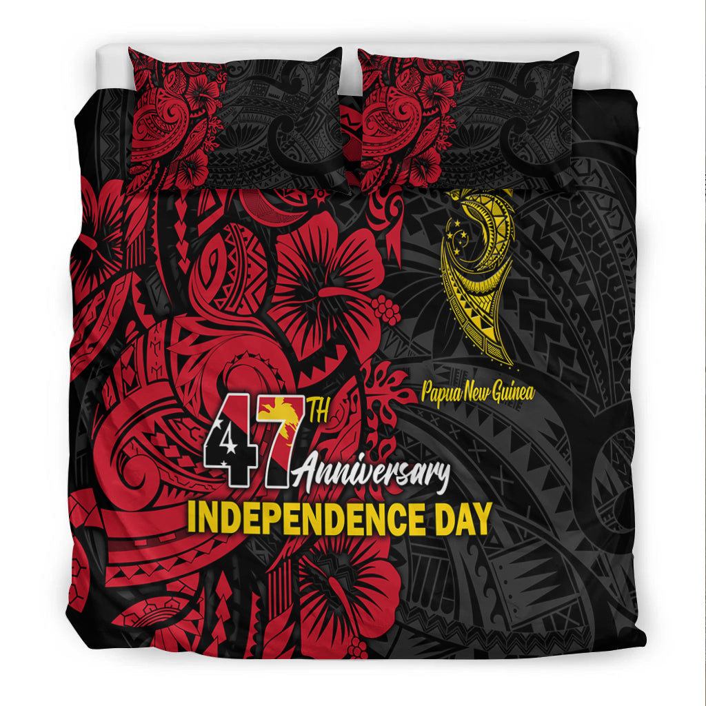 Papua New Guinea 47th Independence Day Bird Of Paradise Bedding Set - LT2 - Wonder Print Shop