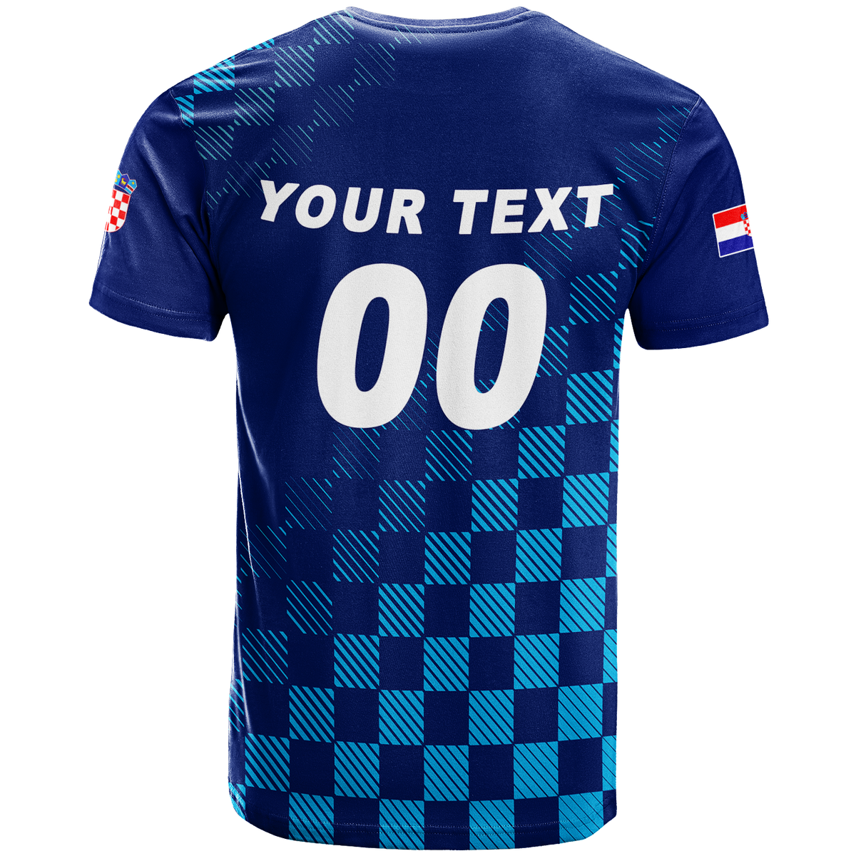 Custom Croatia Football 2022 Champions Pride T Shirt Blue LT12 - Wonder Print Shop