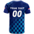 Custom Croatia Football 2022 Champions Pride T Shirt Blue LT12 - Wonder Print Shop
