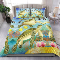 Hawaii Bedding Set Sea Turtles LT13 - Wonder Print Shop