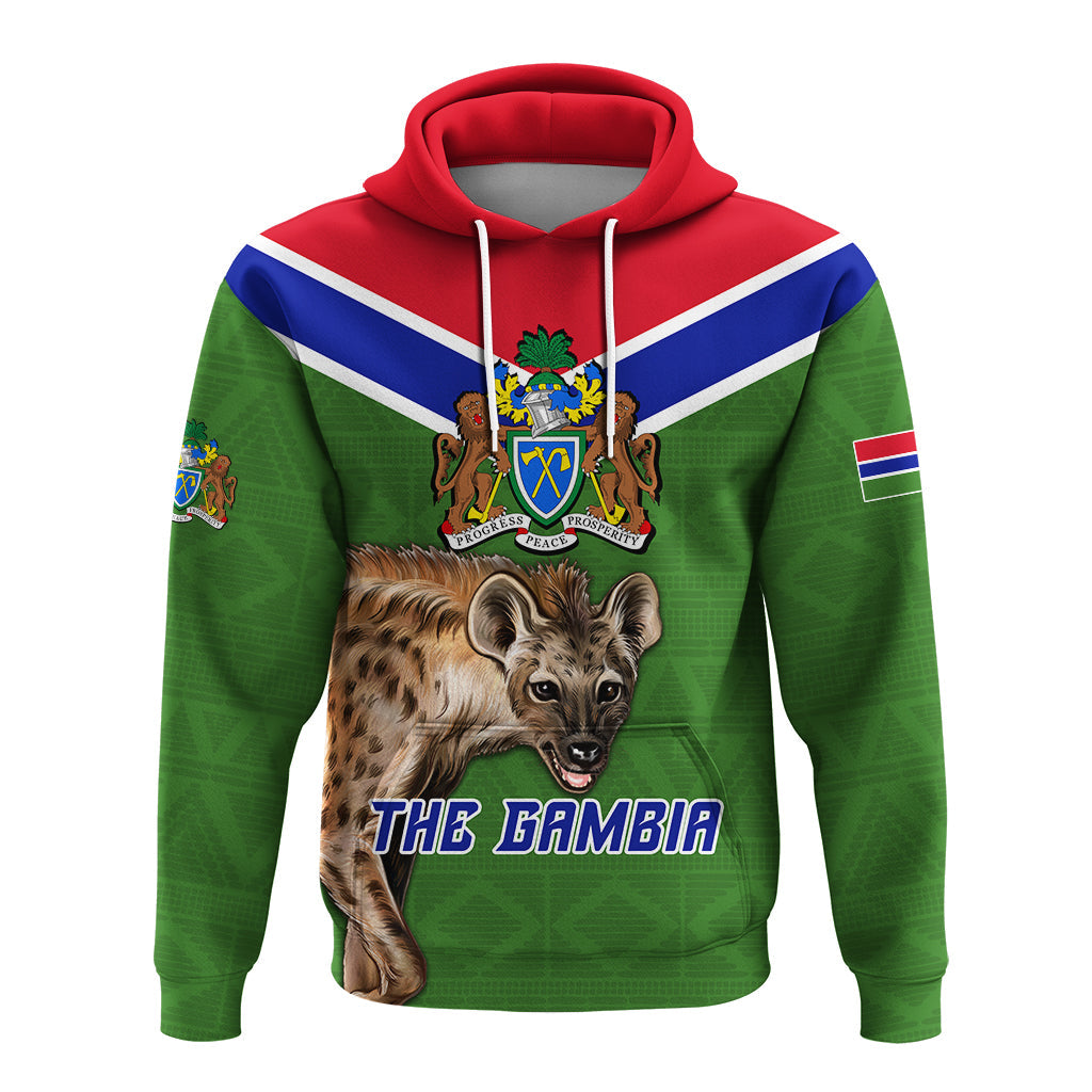The Gambia Hoodie Spotted Hyena LT12 - Wonder Print Shop