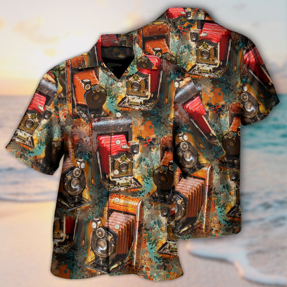 Camera Vintage Old Retro Film Camera Hawaiian Shirt - Wonder Print Shop