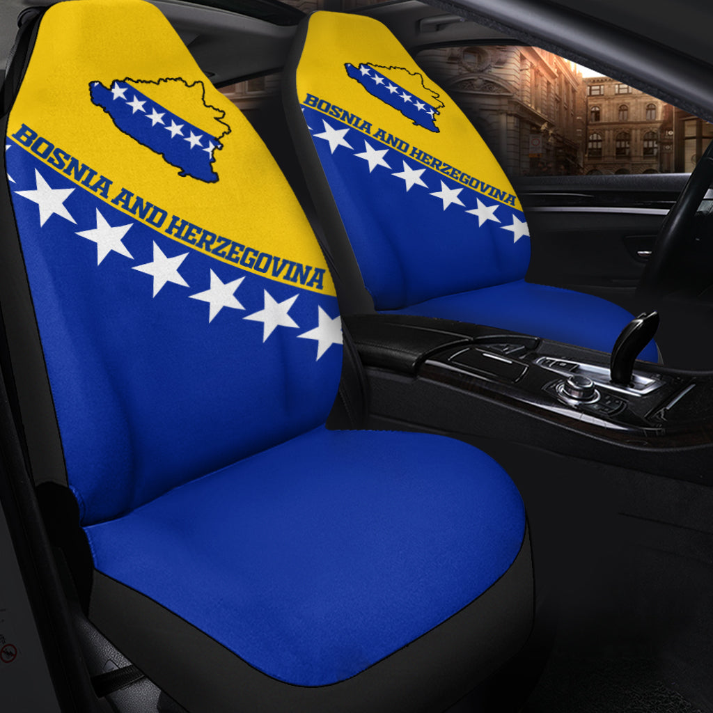 Bosnia and Herzegovina Pride Car Seat Covers LT12 - Wonder Print Shop