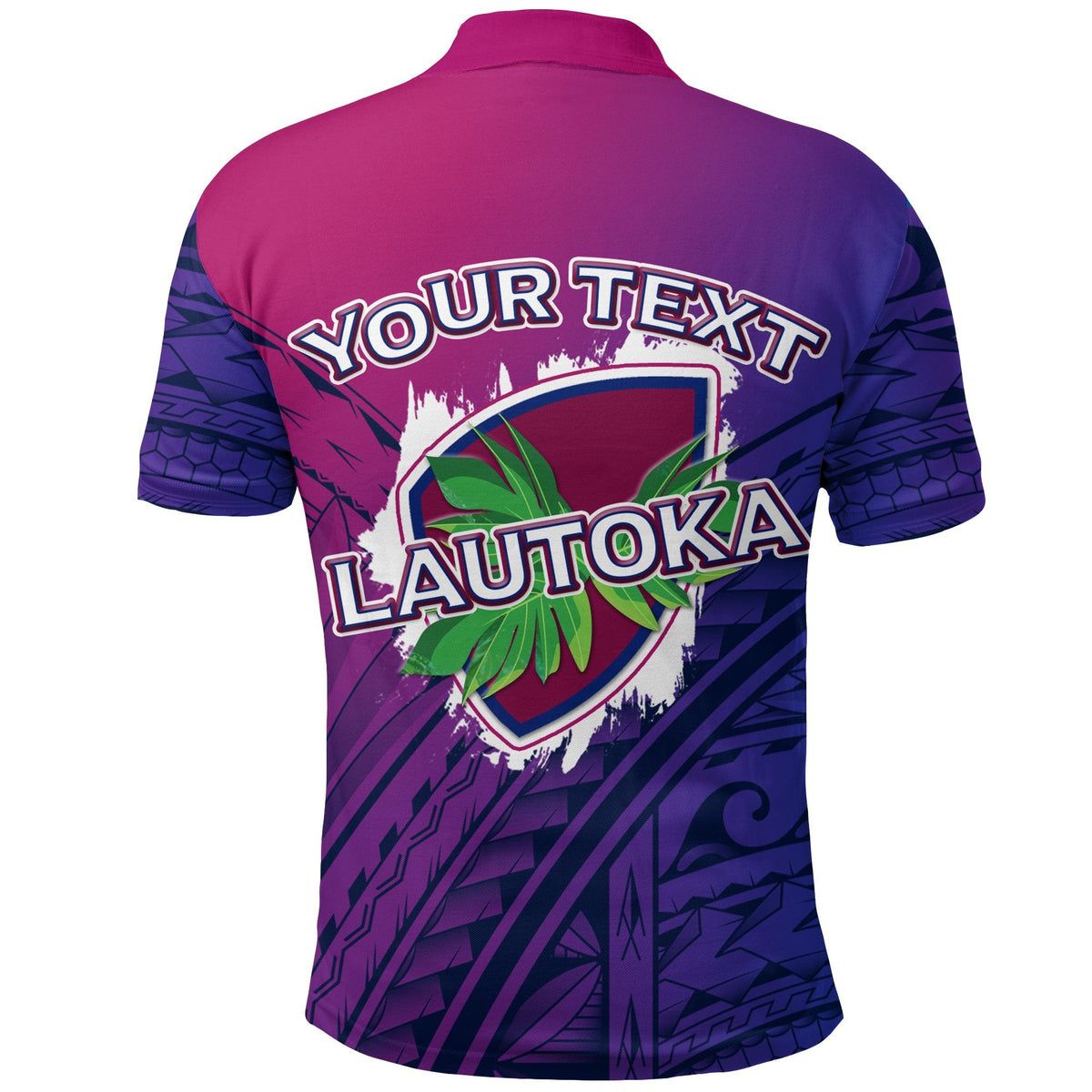 Custom Lautoka Rugby Union Fiji Polo Shirt Tribal Tattoo LT12 - Wonder Print Shop