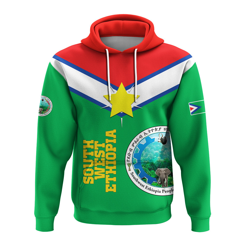 South West Ethiopia Pride Hoodie LT12 - Wonder Print Shop