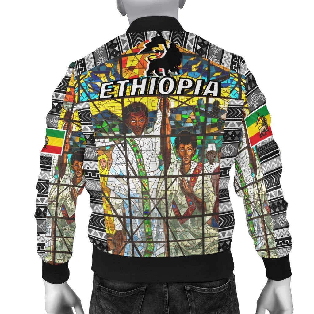African Ethiopia Orthodox Bomber Jacket - The Total Liberation Of Africa LT20 - Wonder Print Shop