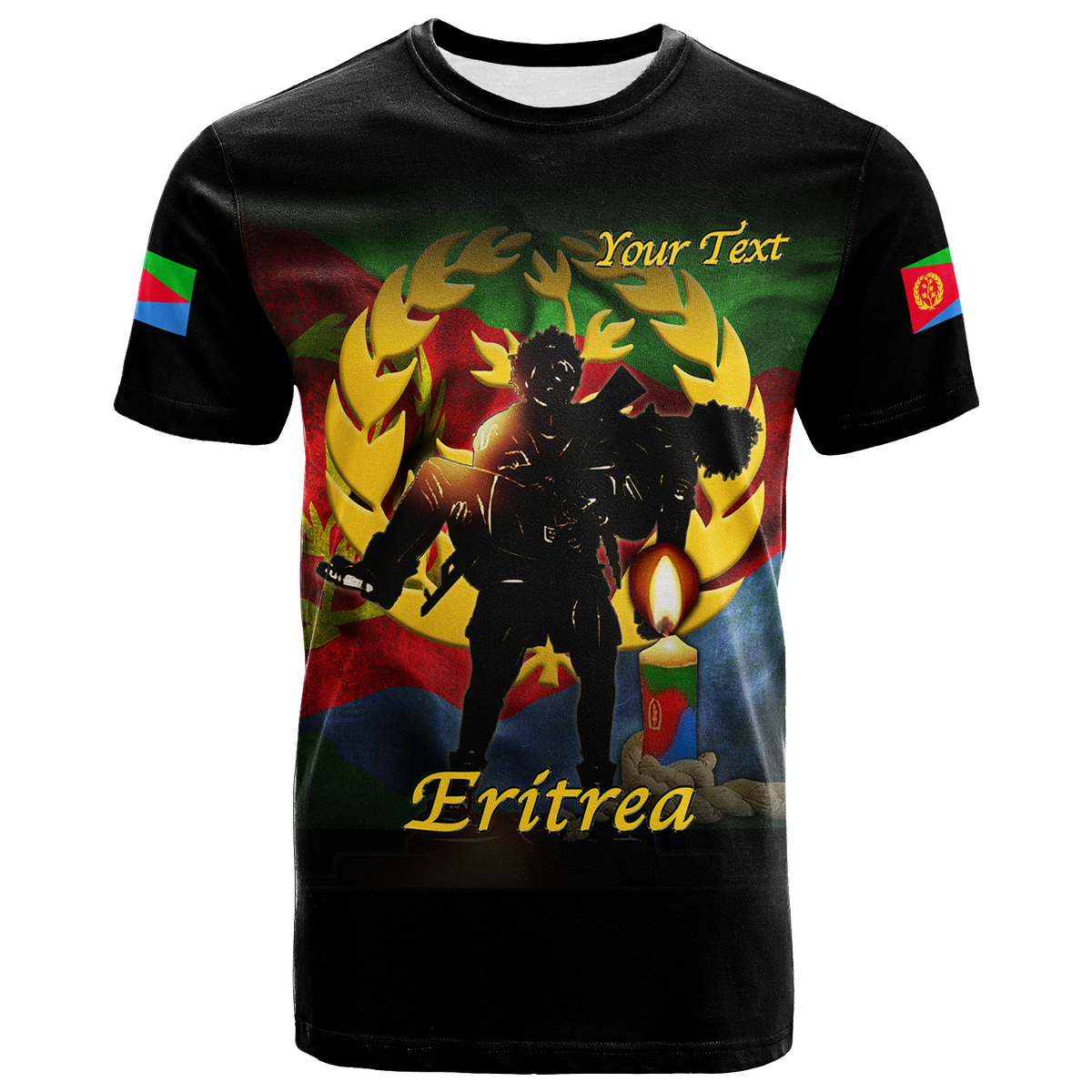 Custom Eritrea Martyrs Day Candle Vigil T Shirt LT12 - Wonder Print Shop