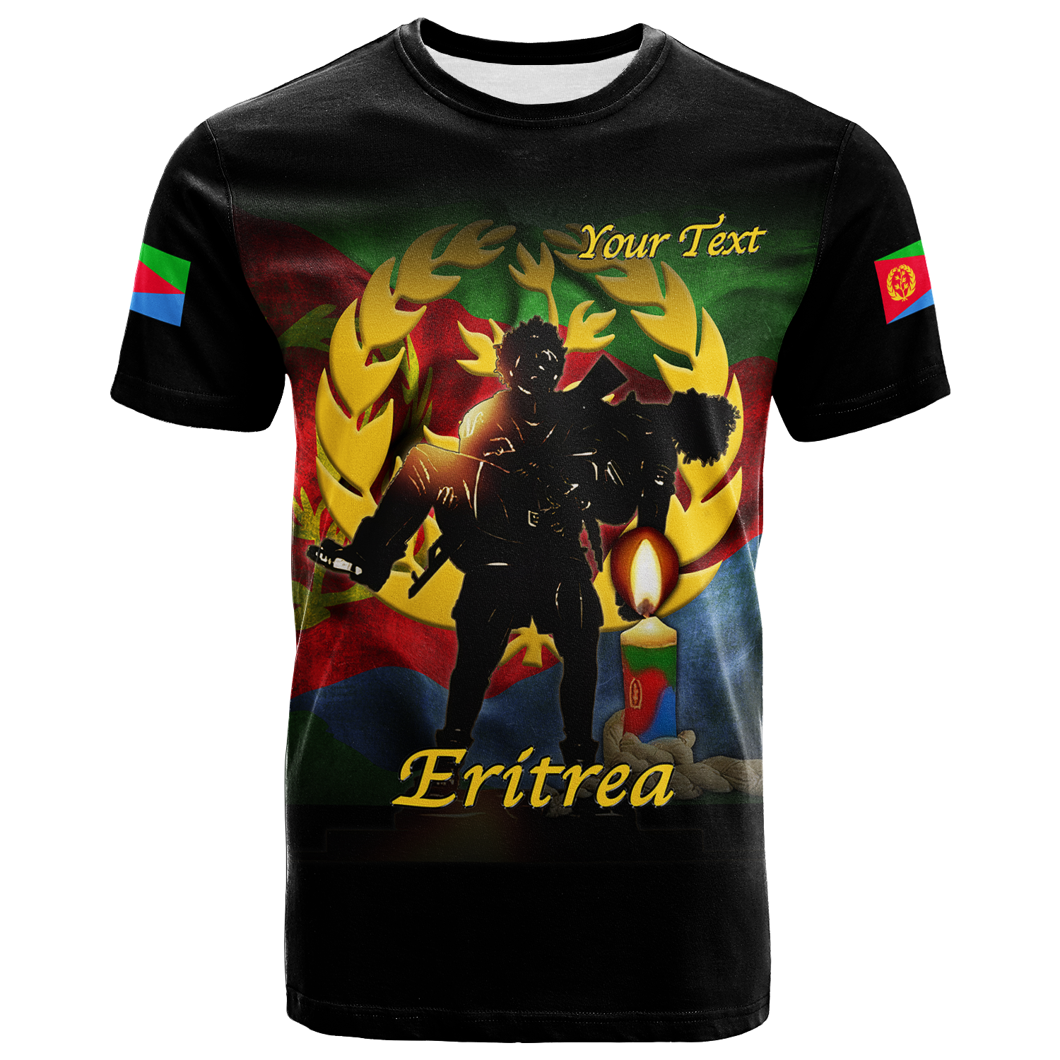 Custom Eritrea Martyrs Day Candle Vigil T Shirt LT12 - Wonder Print Shop
