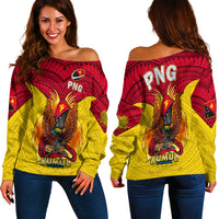 Papua New Guinea Rugby Kumul Pride Women Off Shoulder Sweater LT2 - Wonder Print Shop