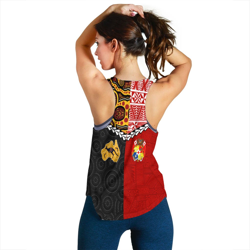 Tonga Combine Australia Aboriginal Heritage Women Tank Top LT12 - Wonder Print Shop
