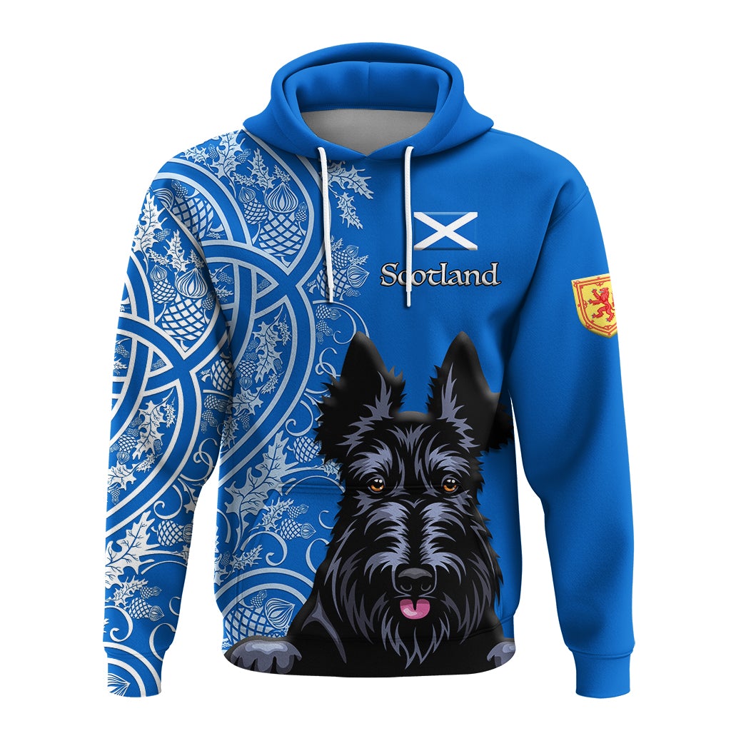 Scottish Terrier With Thistle Hoodie LT12 - Wonder Print Shop