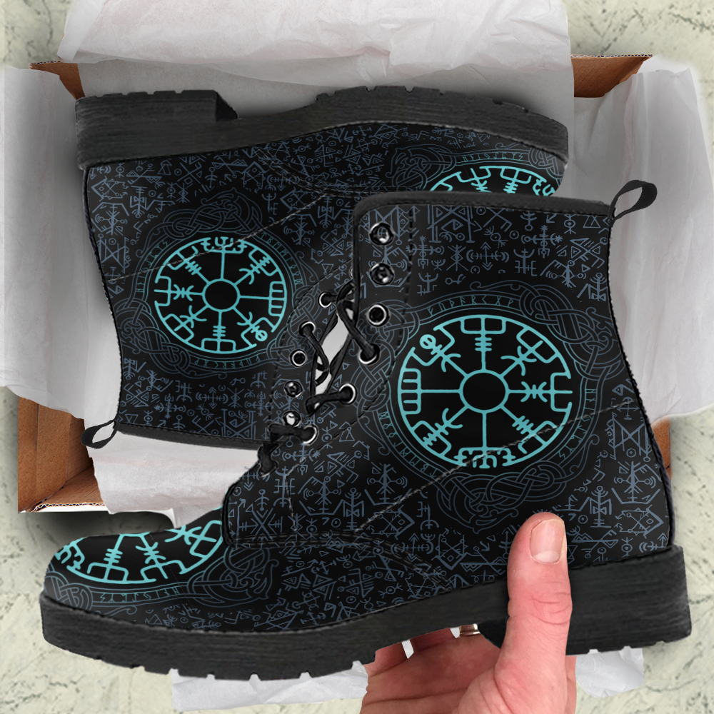 viking-mens-leather-boots-vegvisir-symbol-and-futhark
