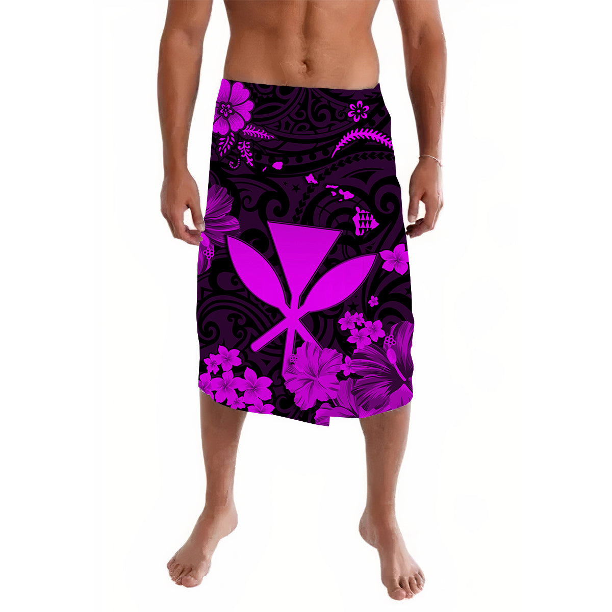 Hawaii Lavalava Polynesia Purple Kanaka Maoli LT13 - Wonder Print Shop